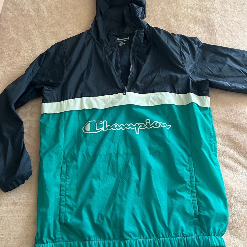 Champion Kids' Teal and Black Raincoat